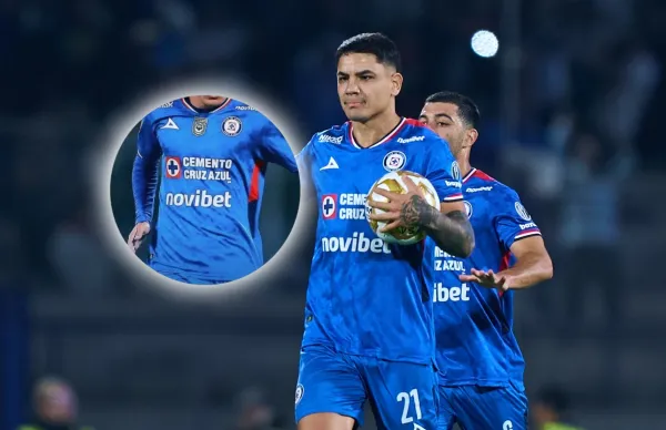 La actitud fría del delantero de Cruz tras el gol del empate ante Tigres/ Foto MexSport.