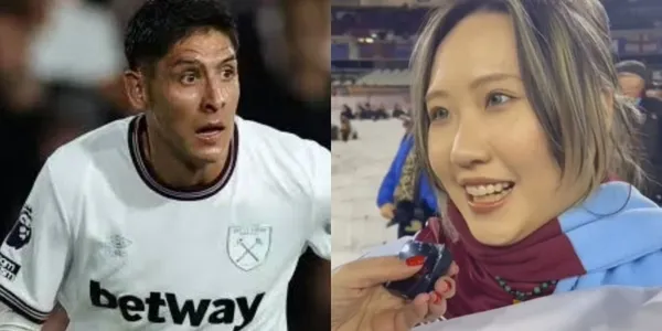 La aficionada asiática se dijo seguidora de Edson Álvarez.