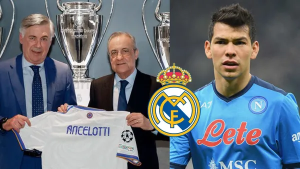 La combinación Hirving Lozano y Carlo Ancelotti en el Real Madrid por fin tendría una respuesta del Napoli