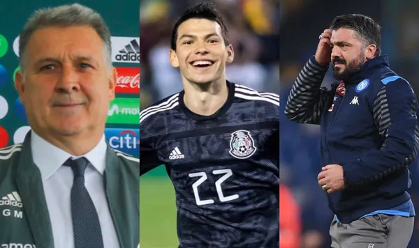 La diferencia que marca Martino. Mientras en Napoli su DT lo insulta, mira lo que le pide el Tata a Hirving Lozano para potenciar sus cualidades.