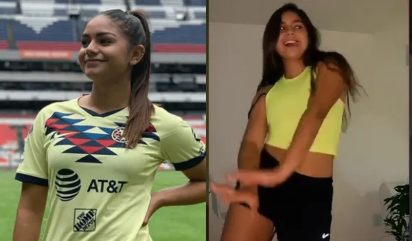 La futbolista entrena y se divierte