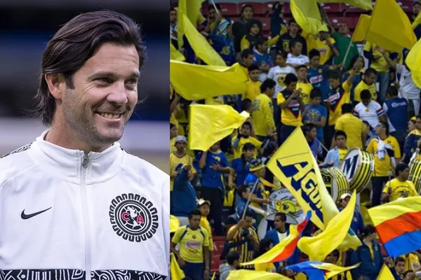 La hinchada del América realizó un homenaje a las afueras de Coapa por los 105 años de vida institucional del club donde Santiago Solari fue aplaudido