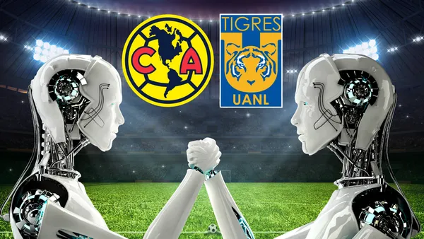 La IA predice un 51% de probabilidad de victoria para América, 26% de empate y 23% para Tigres.