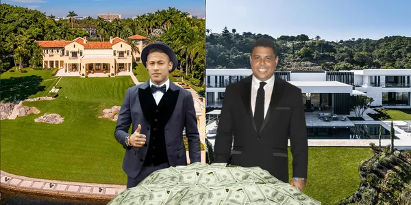 La lujosa mansión del capitán brasilero a comparación de la casa del campeón del mundo.
