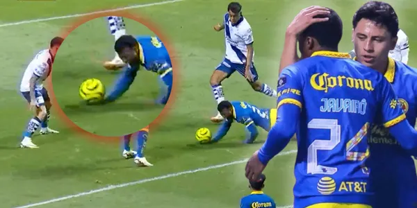 La mano de Dilrosun que generó polémica en el Puebla vs. América / Foto: FOX Sports