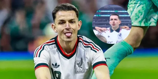 La reacción de Álvaro Fidalgo ante la entonación del Himno Nacional de México