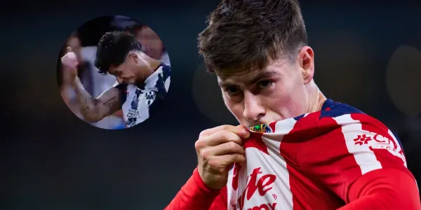 La reacción de Carlos Salcedo tras el gol de Armando González