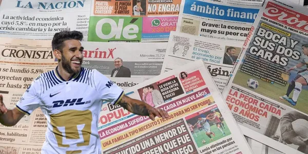 La reacción de la prensa argentina tras las palabras de Salvio ¿saldrá de Pumas?