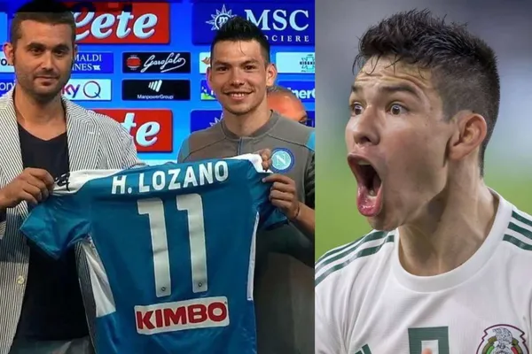 La reacción de Lozano cuando le enseñaron su playera del Napoli en plena concentración de México
