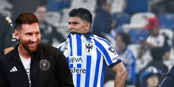 La reacción de Messi al ver que Rayados recibió gol en la 1era llegada del Inter