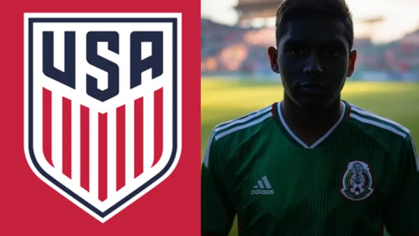 La Selección de Estados Unidos busca mantener a un futbolista que prefirió representar a México | Foto: Seeklogo e imágen generada con Grok
