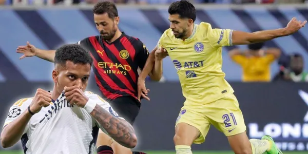 La similitud del gol de Rodrygo con el de Henry Martín con América