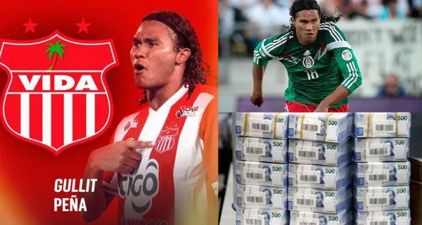 La vida la abre una nueva chance a Carlos Peña, quien firmó por el club Vida de Honduras. Este sería su salario.