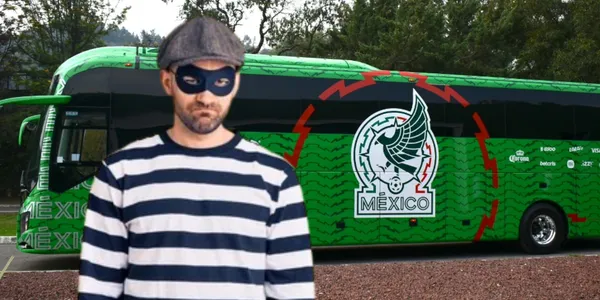 Ladrón junto al camión de la Selección Mexicana / FOTO SHUTTERSTOCK