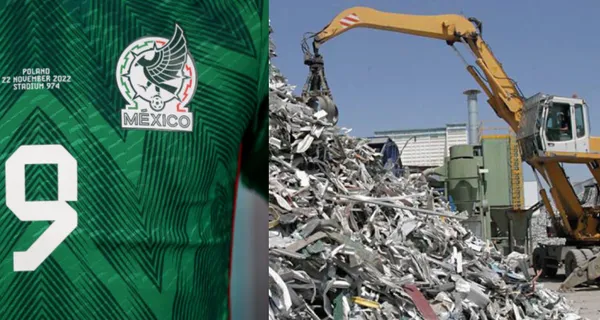 Le dieron la 9 del seleccionado mexicano en su momento, no pudo trascender, ahora recicla metales.