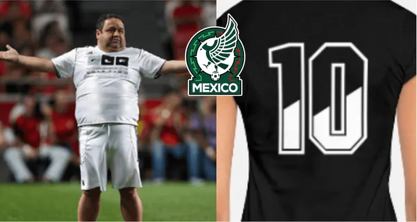 Le pusieron la camiseta 10 del seleccionado nacional de México. Fracasó porque no fue aporte y a parte está gordo.