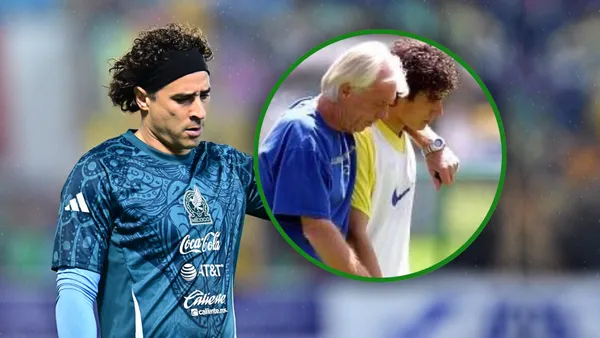 Leo Beenhakker y Guillermo Ochoa (Foto: MEXSPORT)