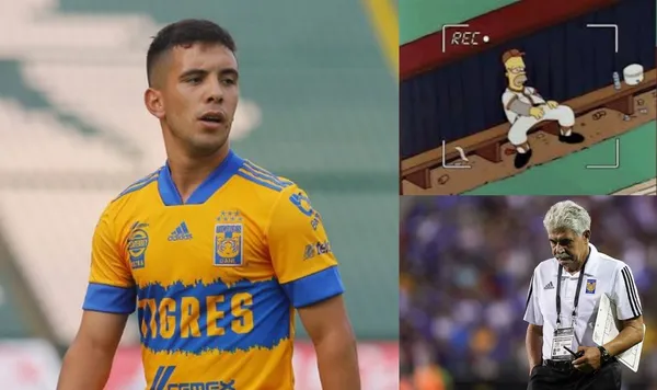 Leo Fernández de plano es banca en Tigres, aunque el jugador trató de llamar la atención esta fue su reacción al no ser tomado en cuenta por Ricardo Ferretti.
