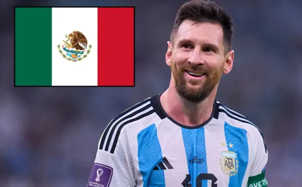 Lionel Mesi con la playera de Argentina (Fuente: Mediotiempo)