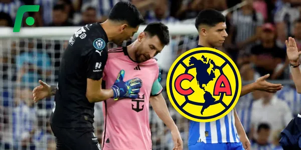 Lionel Messi enfrentando a Monterrey (Fuente: MEXSPORT)