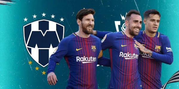 Lionel Messi, Paco Alcácer y Philippe Coutinho / FOTO THE MIRROR