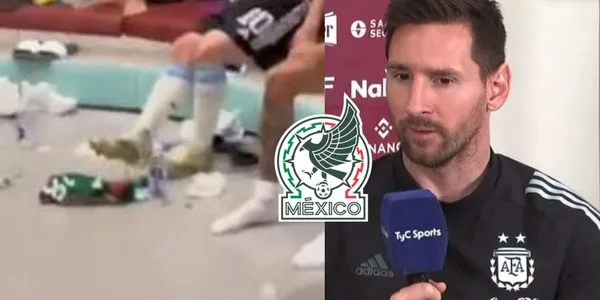 Lionel Messi y lo que dijo luego de pisar la camiseta de México