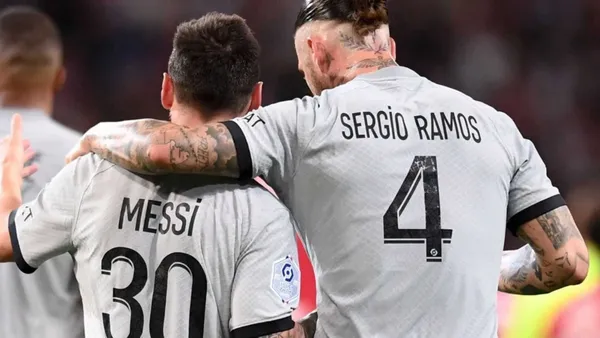 Lionel Messi y Sergio Ramos (Foto: TyC SPORT)