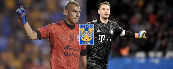 Lo comparan con Manuel Neuer, llegó de Europa y entrena con Tigres mientras Nahuel Guzmán vacaciona.