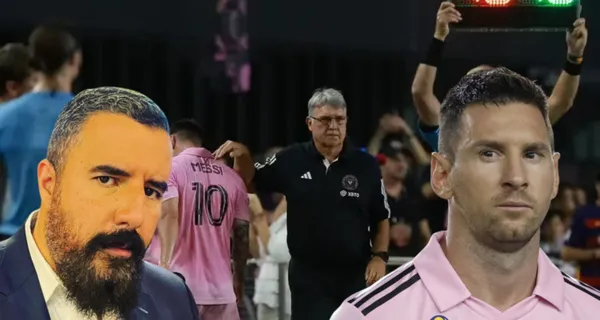 Lo que dijo el periodista anti Messi al ver que el jugador no pudo completar el primer tiempo y salió del campo.