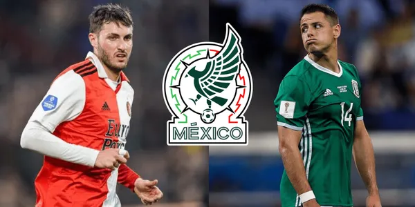 Lo que dijo Santiago Giménez sobre Chicharito Hernández tras romper su récord de goles en Europa