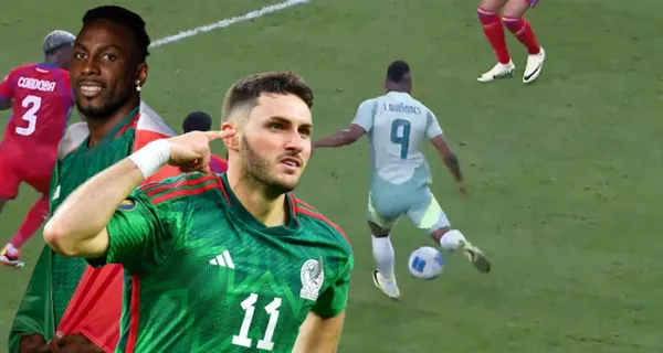 Lo que hizo Santiago Giménez al ver que Quiñones hizo gol en México