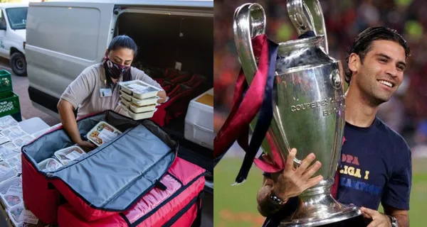 Lo vendían como el nuevo Rafa Márquez, pero fracasó en su estancia en el seleccionado nacional. Ahora Julio César Domínguez sorprende repartiendo comida.