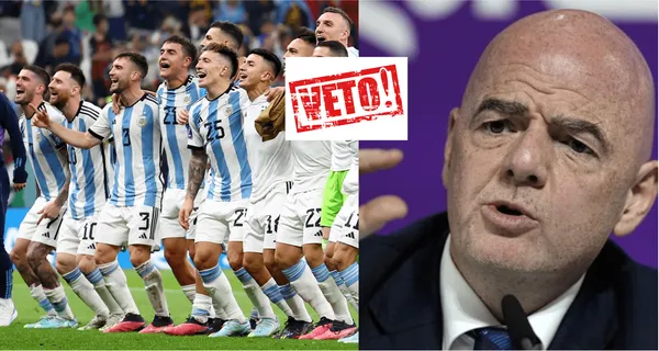 Lo vetan del Mundial y es oficial, en Argentina hay sorpresa, estuvo en el Argentina vs México.