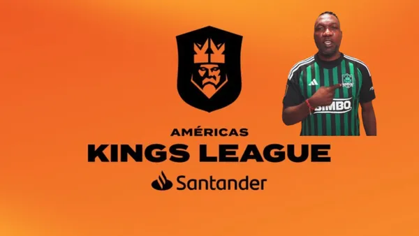 Logo de la Kings League y Walter Ayoví/ Foto Expansión