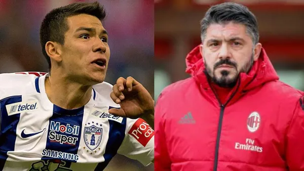 Los caminos entre Hirving Lozano y Gennaro Gattuso pudieron cruzarse en el 2017 cuando dirigía el AC Milan pero mira por qué se cayó todo.