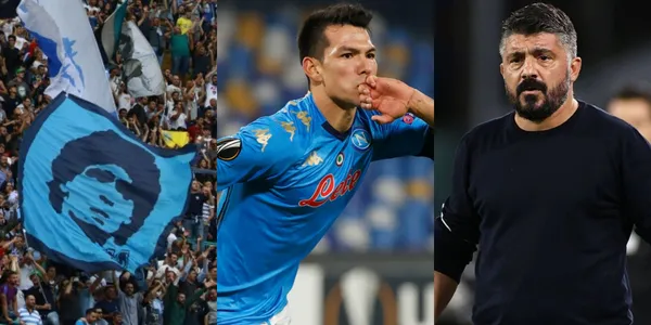 Los hinchas de Napoli viven encantados por Hirving Lozano, pese a que en el equipo le pone mano dura y hasta le grita, Gennaro Gattuso