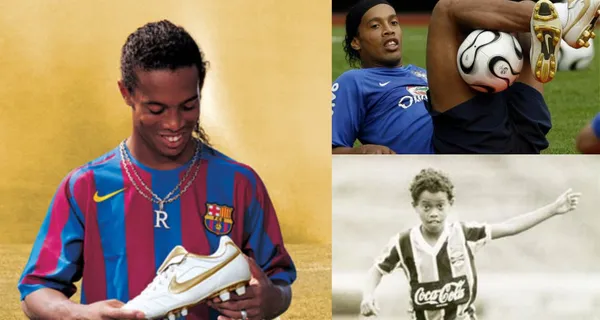 Los primeros zapatos que tuvo el astro brasileño, quien es considerado como uno de los mejores del mundo.