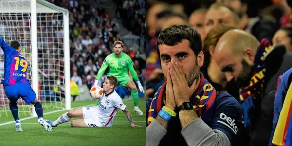 Los simpatizantes del cuadro alemán parecieron locales en el Camp Nou