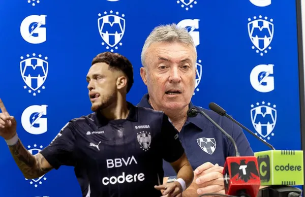 Lucas Ocampos y Domenec Torrent/Foto Rayados.