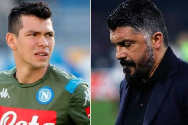 Luego de tantos desaires para Hirving Lozano, el peso del destino se encarga de Gennaro Gattuso en el Napoli.