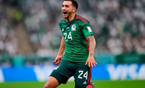 Luis Chávez festeja gol en el Mundial (Fuente: Mexsports)