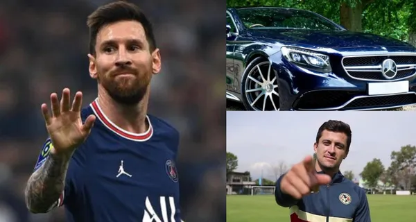 Luis Madrigal es criticado porque no está a la altura de Club América, sin embargo, tiene un coche Mercedes Benz, similar al que tiene Lionel Messi.