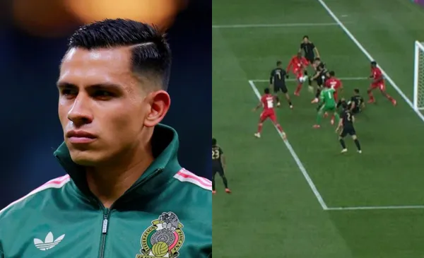 Luis Malagón en protocolo con México, a la derecha, error de Malagón en penal de Panamá (Fuente: FMF y TUDN USA)