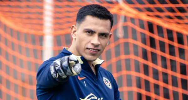 Luis Malagón en una práctica en el complejo de Coapa (Fuente: Club América)