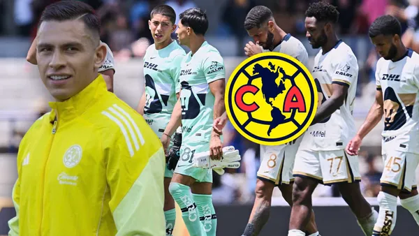 Luis Malagón y jugadores de Pumas