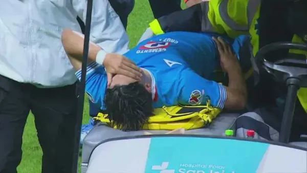 Luka Romero lesionado (Foto: TUDN)