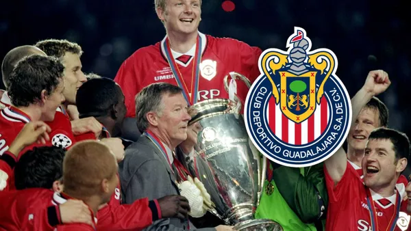 Manchester United levantando la UEFA Champions League (Foto: BBC)