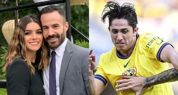 Marc Crosas junto con la pareja que tenía, a la derecha, un jugador del América (Fuente: Mexports y AM Radio)