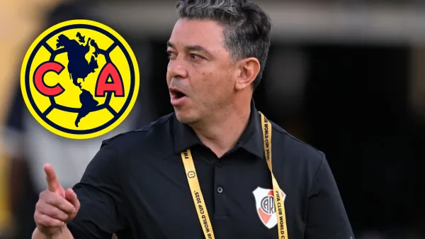 Marcelo Gallardo dirigiendo a River Plate en el Mundial de Clubes