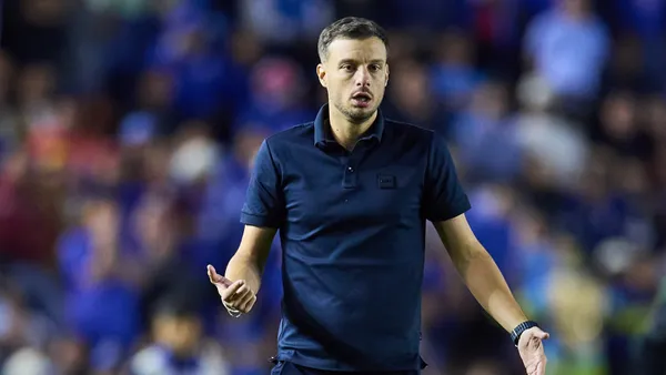 Martín Anselmi durante su etapa en Cruz Azul (Foto: MEXSPORT)